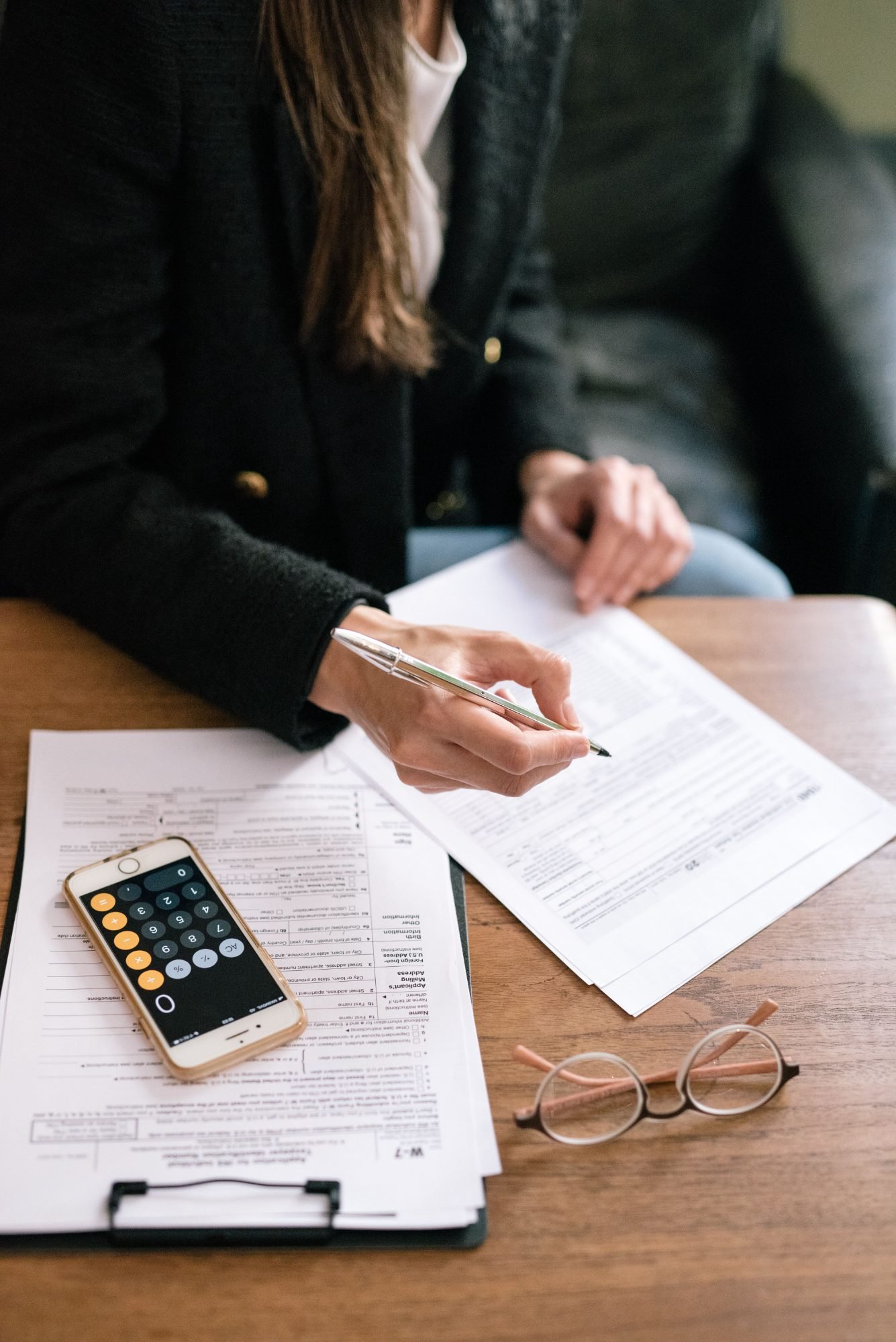 Calculating figures over tax forms